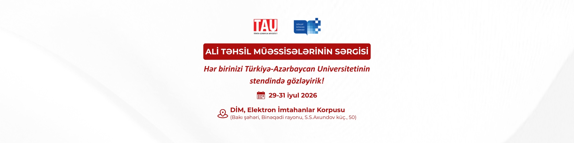 TAU ali təhsil müəssisələrinin sərgisində təmsil olunacaq