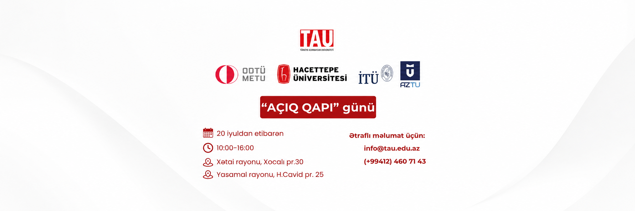 "Açıq qapı" günləri!