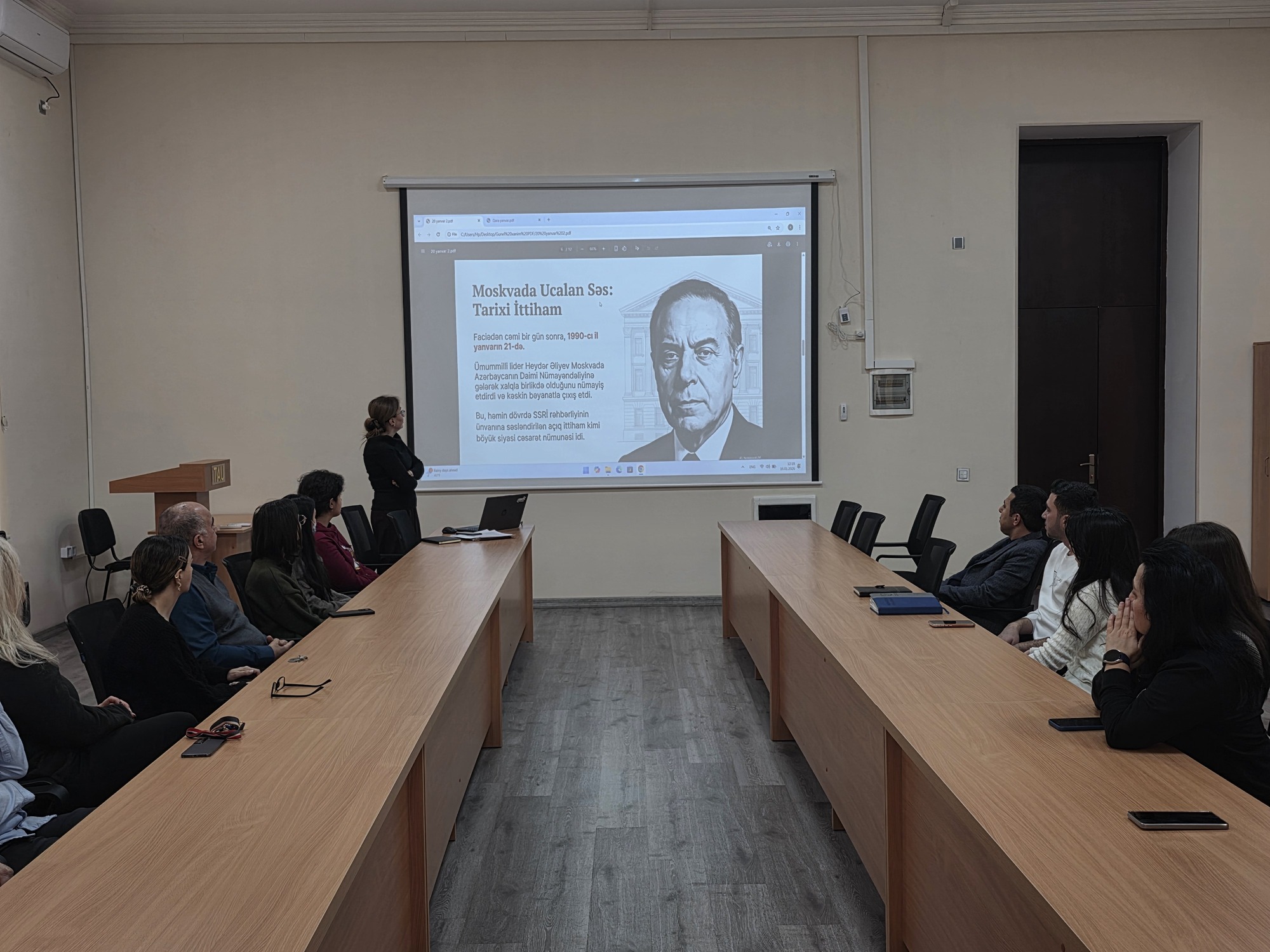 Türkiyə-Azərbaycan Universitetində 20 Yanvar faciəsinə həsr edilmiş anım tədbiri keçirilib