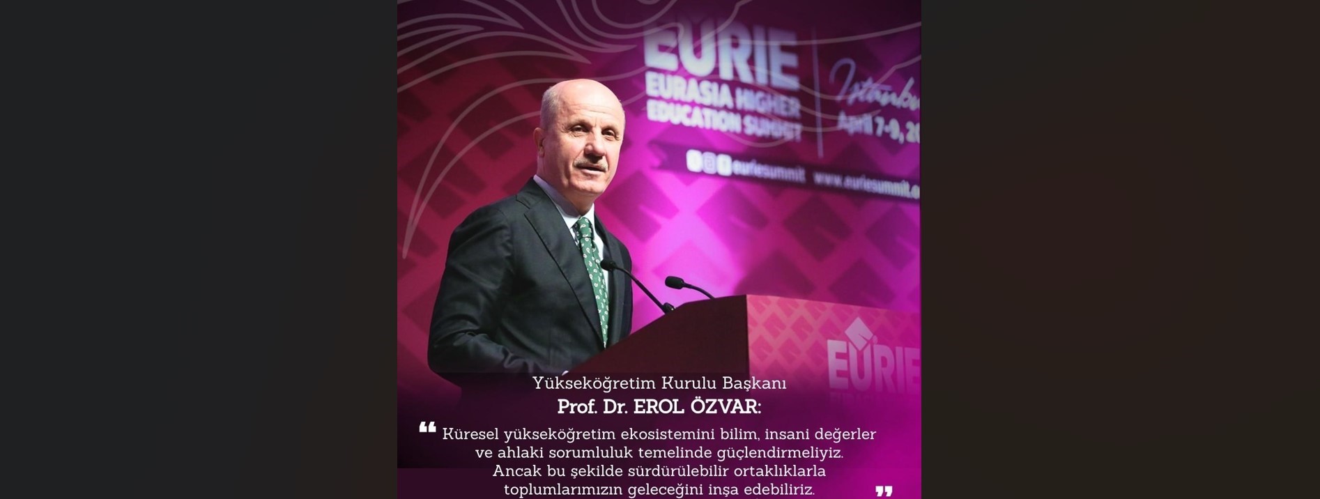 YÖK rəhbəri “Avrasiya Beynəlxalq Ali Təhsil Sammiti 2026”-da Türkiyə-Azərbaycan Universiteti haqqında danışıb