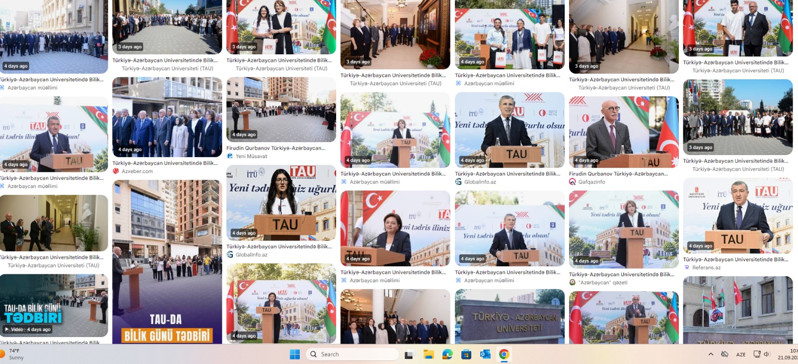 Türkiyə-Azərbaycan Universitetində Bilik Günü tədbiri ölkə mediasında geniş işıqlandırılıb