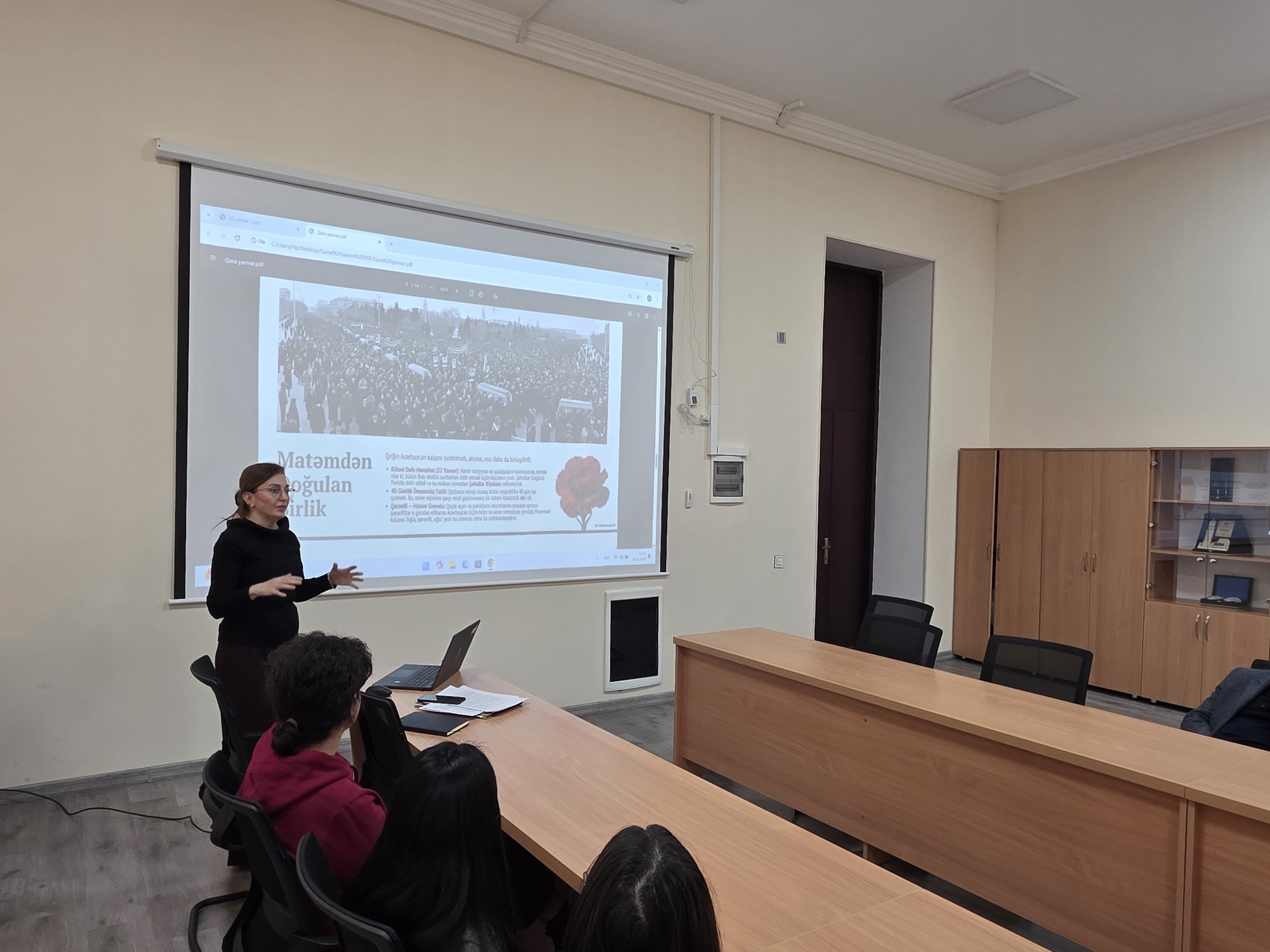 Türkiyə-Azərbaycan Universitetində 20 Yanvar faciəsinə həsr edilmiş anım tədbiri keçirilib