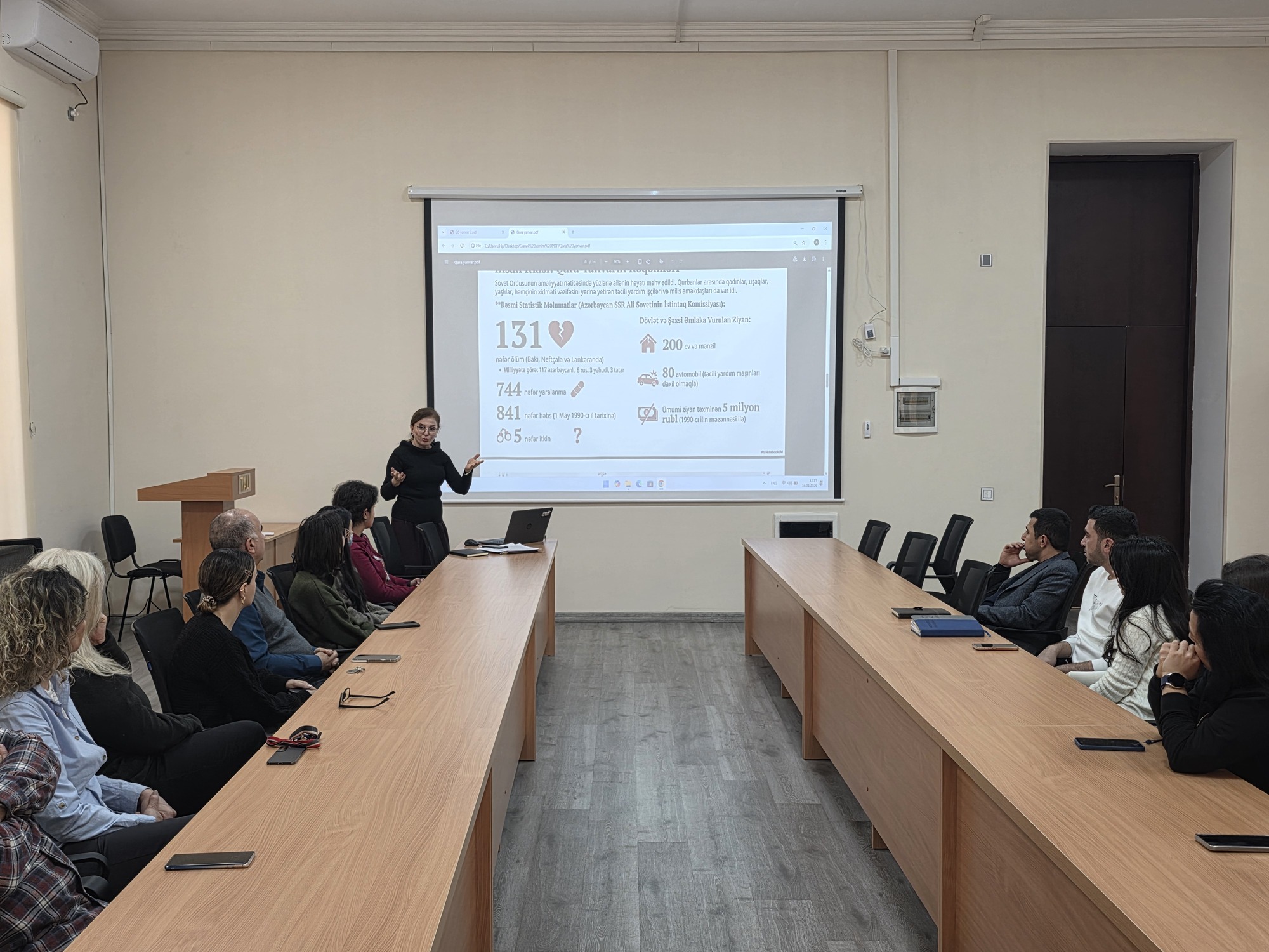 Türkiyə-Azərbaycan Universitetində 20 Yanvar faciəsinə həsr edilmiş anım tədbiri keçirilib