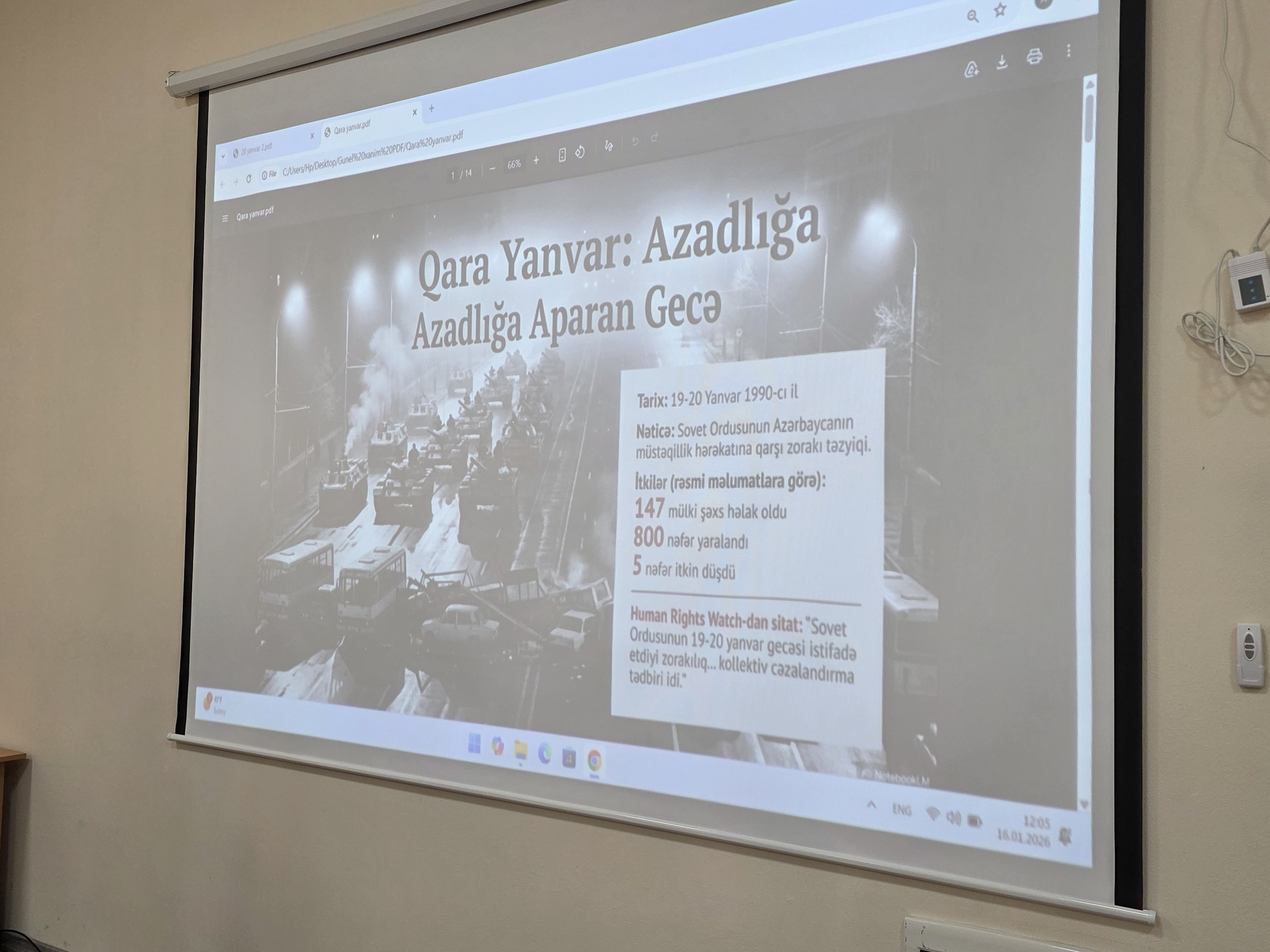 Türkiyə-Azərbaycan Universitetində 20 Yanvar faciəsinə həsr edilmiş anım tədbiri keçirilib