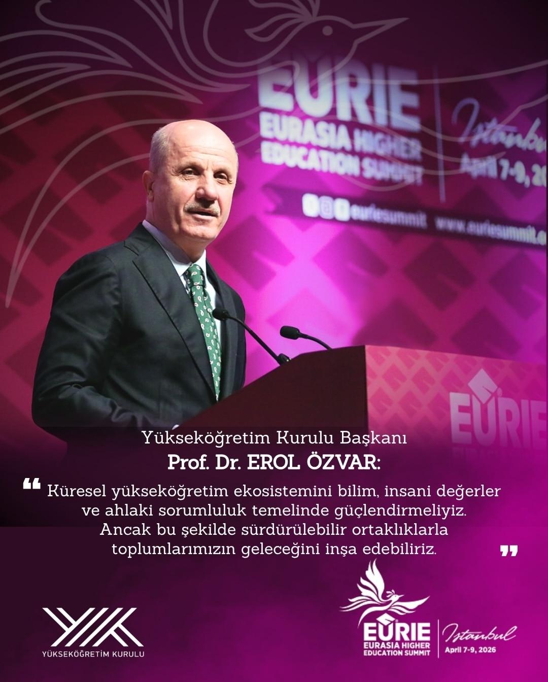 YÖK rəhbəri “Avrasiya Beynəlxalq Ali Təhsil Sammiti 2026”-da Türkiyə-Azərbaycan Universiteti haqqında danışıb