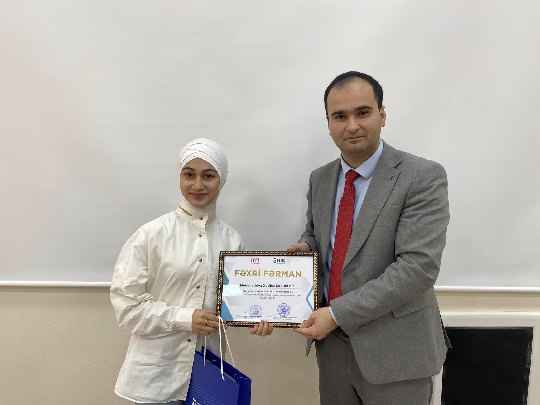 TAU əməkdaşları və tələbələri Azərbaycan Gəncləri Günü münasibətilə mükafatlandırılıb