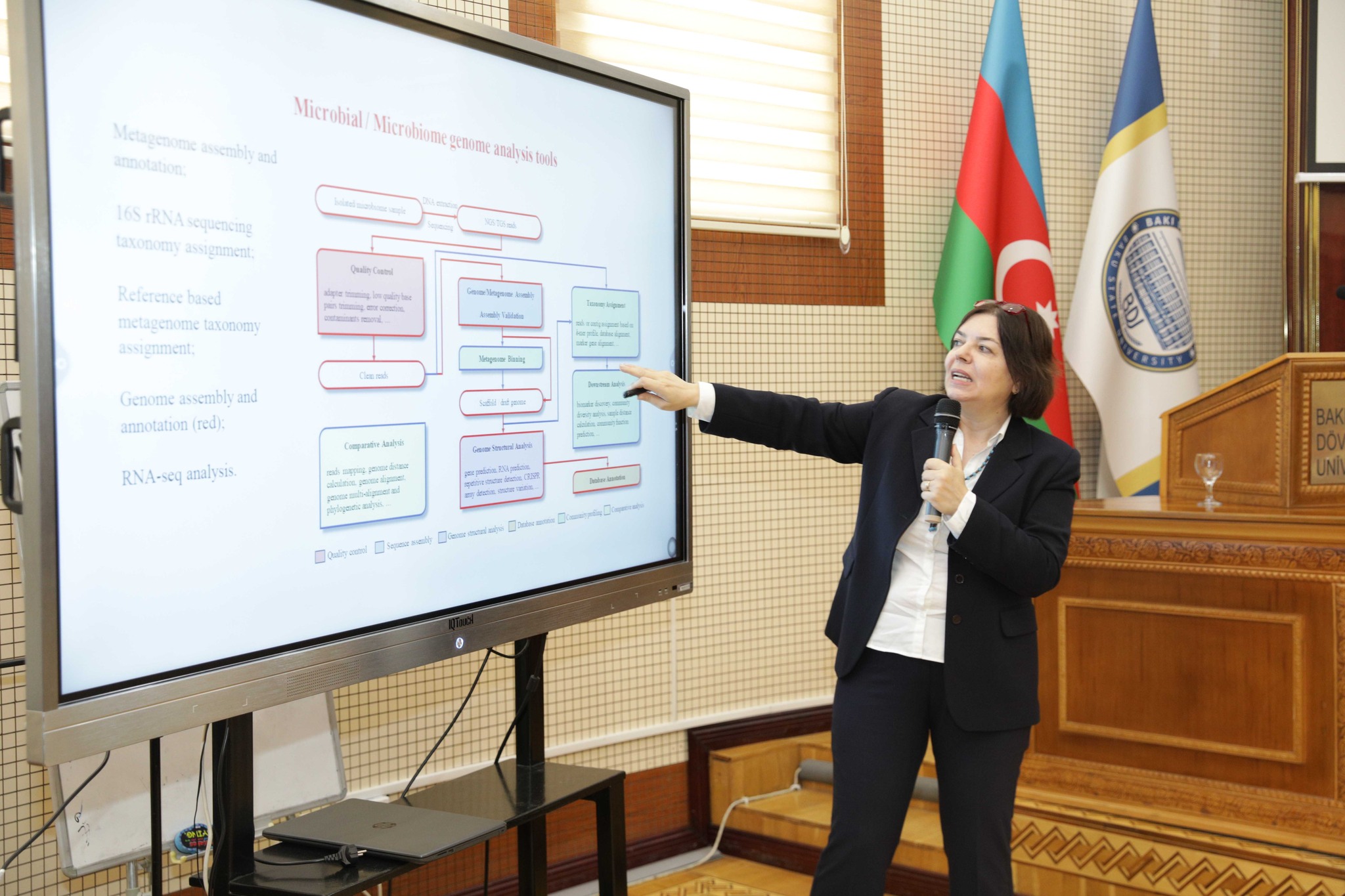 Türkiyə-Azərbaycan Universitetinin professoru BDU-da ustad dərsi keçib